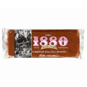 1880 Turrón de avellana y almendra cremoso 230gr