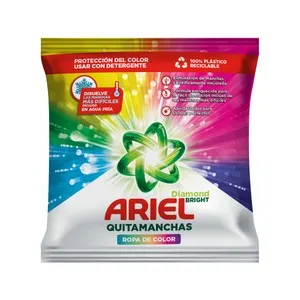 ARIEL Diamond bright Quitamanchas para ropa de color, apto incluso en agua fría 150 g.