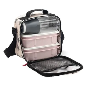 Bolsa portaalimentos con 4 recipientes herméticos y botella, TATAY Urban Food Stars.