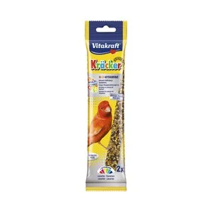 VITAKRAFT Alimento para canarios con sabor a multivitaminas VITAKRAFT 2 barritas de 60 g.