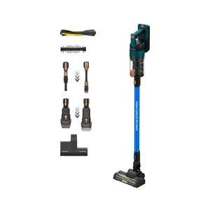 Aspirador escoba sin cable TAURUS Homeland Animal HVCA7296B, color azul, Depósito de 600 ml desmontable y lavable, 165W.
