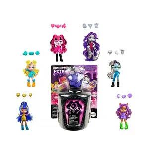 MONSTER HIGH Potions Minimuñeca sorpresa con accesorios, modelos surtidos, +4 años.