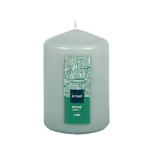 Vela de 10 cm sin perfume, color gris, ALCAMPO.