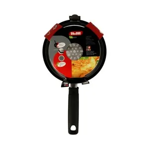 Sartén para mini para tortillas con doble capa interior antiadherente, apta para inducción IBILI.