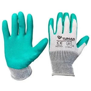 Guantes de poliéster y spandex, recubierta de ecolatex T10, BRESME.