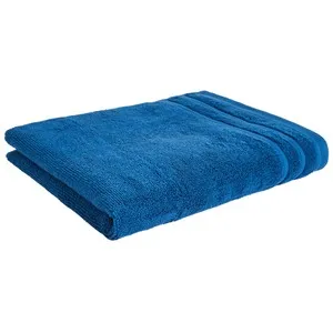 Toalla de lavabo 100% algodón color azul oscuro, densidad de 500g/m², ACTUEL.