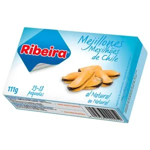 RIBEIRA Mejillones de Chile al natural 13/18 uds 111 g.