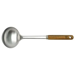 Cazo de acero inoxidable con mango de madera Acacia ACTUEL.