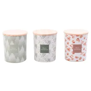 Vaso con Vela con Tapa decoración Navidad modelos surtidos, SNC