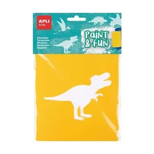Plantillas animales dinosaurios 6U, APLI.