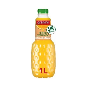 GRANINI Zumo exprimido de naranja sin pulpa 1 L.