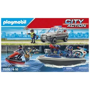 PLAYMOBIL City Action 71570 Persecución Policial en el Agua 110 Piezas +4 Años