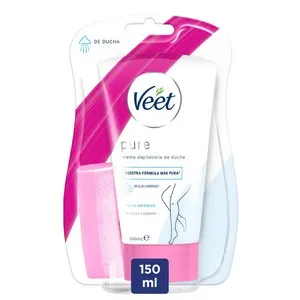 VEET Crema depilatòria de dutxa per a pell sensible Pure