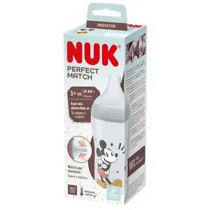 NUK Biberó amb tetina de silicona M + 3 mesos