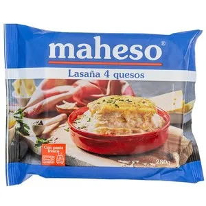 MAHESO Lasanya 4 formatges per a microones