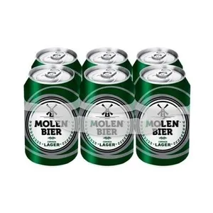 MOLEN BIER Cervesa lager 6x33cl en llauna