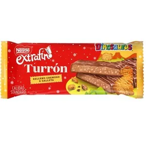 NESTLÉ DINOSAURUS Torró de xocolata amb llet farcit de galeta i ametlles