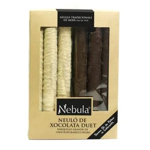 NEBULA Neules de xocolata blanca i negra