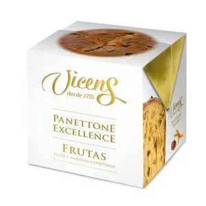VICENS Panettone de panses i taronja confitada