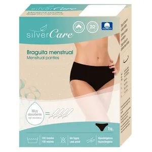 SILVER CARE Calceta menstrual talla S ecològica