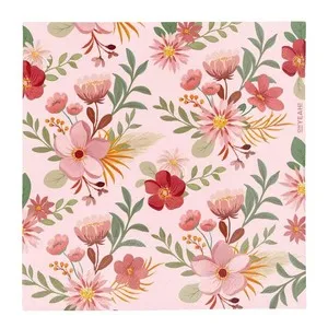 OH YEAH Tovallons de 33 cm Floral Rosa