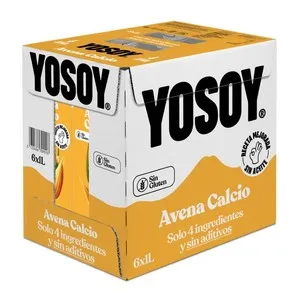 YOSOY Beguda de civada amb calci 6x1L en cartró