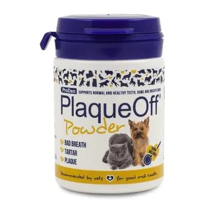 PLAQUEOFF Antitosca dental en pols per a gos i gat
