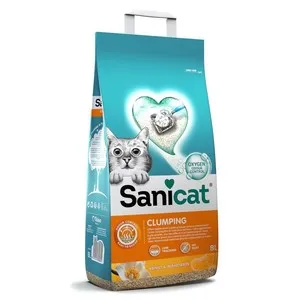SANICAT Sorra aglomerant vainilla i mandarina per a gat Clumping