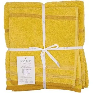 HOME INTERIORS Joc de 2 tovalloles Groc