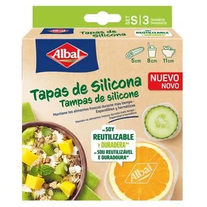 ALBAL Tapa de silicona 3 mides