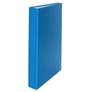ABACUS Carpeta folrada amb 4 anelles de color blau