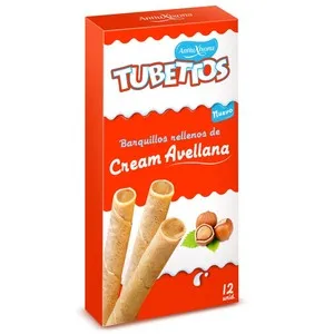 ANTIU XIXONA Neules farcides de crema d'avellana