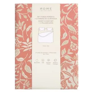 HOME INTERIORS Joc 1 funda nòrdica i 2 fundes de coixí coral 180 cm