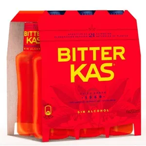 BITTER KAS Aperitiu sense alcohol en lot de 6 ampolles