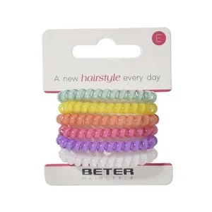 BETER Gomes per al cabell en espiral color pastel
