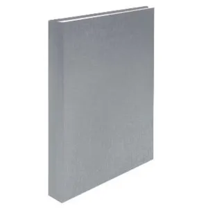 ABACUS Carpeta folrada amb 4 anelles de color gris