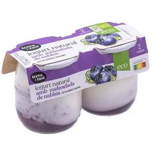 TERRA I TAST Iogurt natural amb melmelada de nabius ecològic