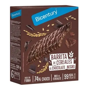 BICENTURY Snacks de cerelas i xocolata negra