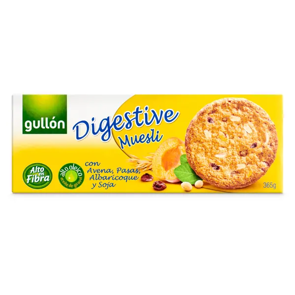 Galletas digestive con muesli Gullón caja 365 g 2