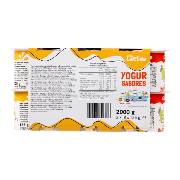 Yogur sabores Dia Láctea 16 x 125 g 4