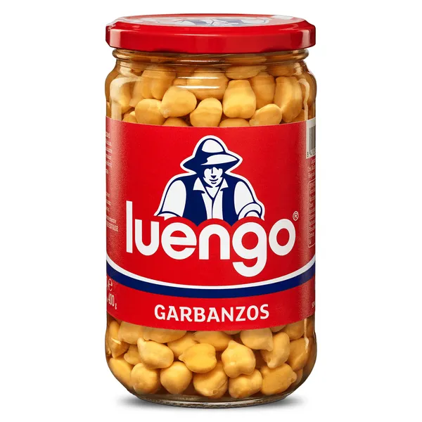 Garbanzos cocidos Luengo frasco 400 g