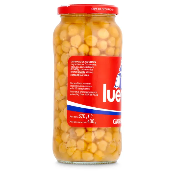 Garbanzos cocidos Luengo frasco 400 g 2