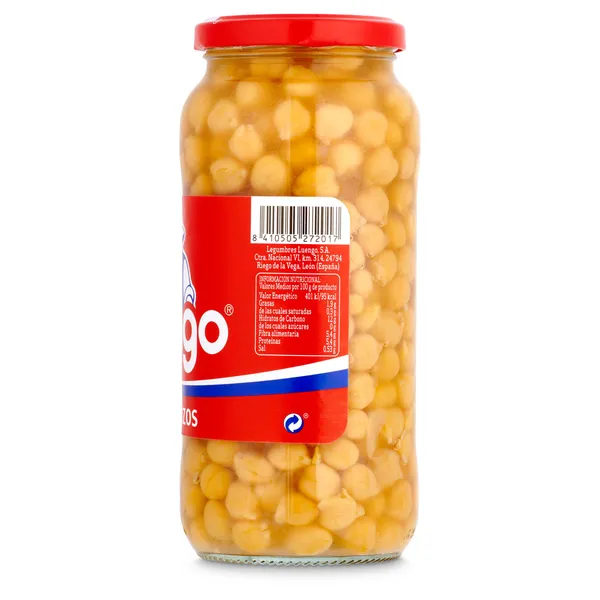 Garbanzos cocidos Luengo frasco 400 g 3