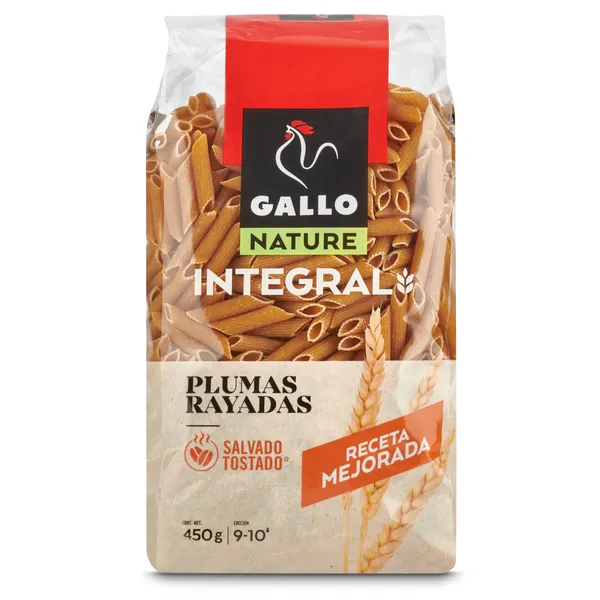 Plumas rayadas integrales Gallo 450 g