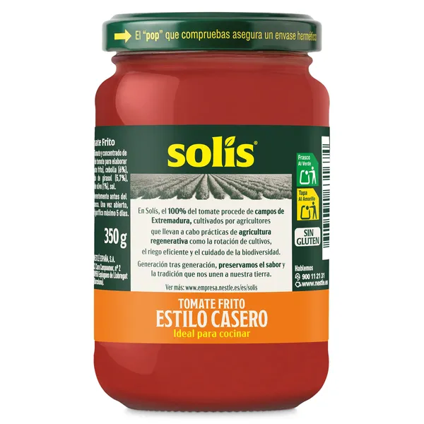 Tomate frito estilo casero Solís 350 g 3