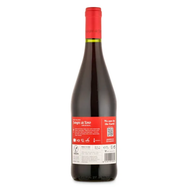 Vino tinto D.O. Cataluña Sangre de Toro botella 75 cl 2