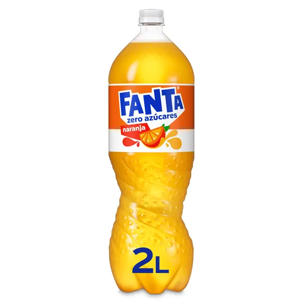 Fanta de naranja zero 2 L 2