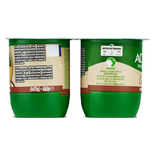 Bífidus cremoso sabor coco Activia pack 4 x 115 g 4