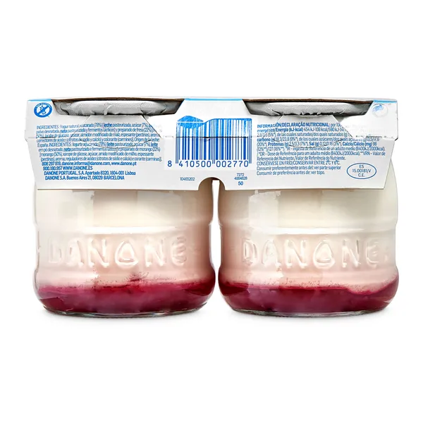 Yogur con fresa Danone pack 2 x 130 g 4