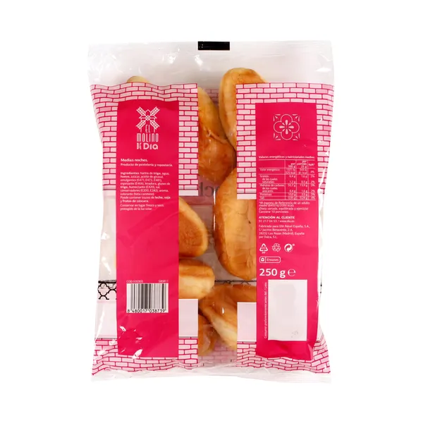 Medias noches El molino de Dia bolsa 250 g 2